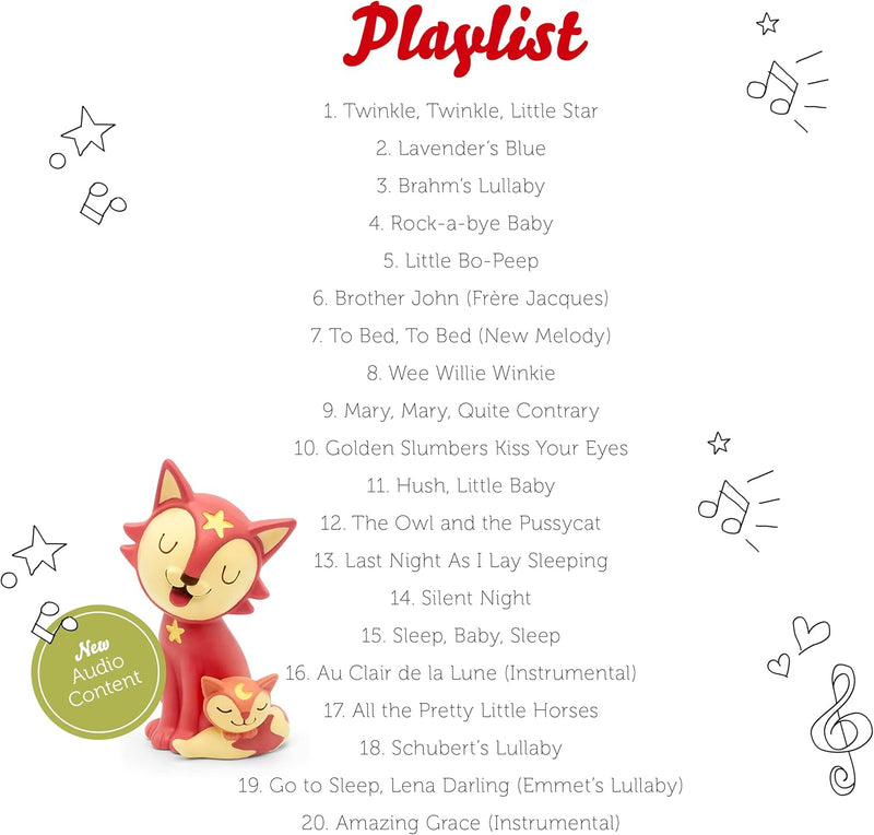 Tonies Bedtime & Lullabies – Favourite Children’s Songs, Learning SPACE