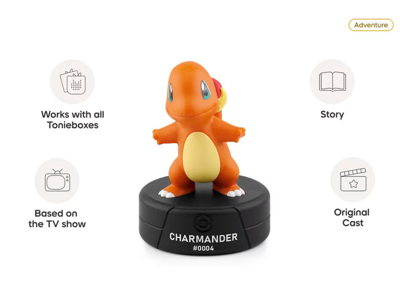Tonies - Charmander Pokémon Audio Character for Toniebox, audiobook Learning SPACE