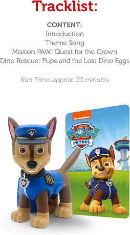Tonies – PAW Patrol: Chase Audio Figure for Toniebox-AllSensory,Baby Sensory Toys,Calming & Anxiety,Calming and Relaxation,Fire. Police & Hospital,Imaginative Play,Paw Patrol,Sound,Tonies-Learning SPACE