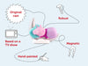 Peppa’s Bedtime Stories features graphic highlighting the original cast, magnetic base and hand-painted figur