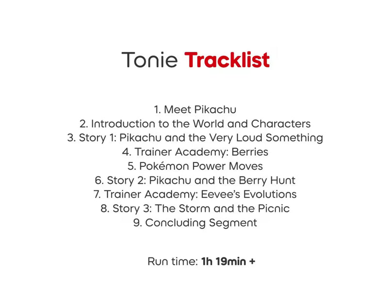 Tonies - Pikachu Pokémon Audio Character for Toniebox, audiobook Learning SPACE