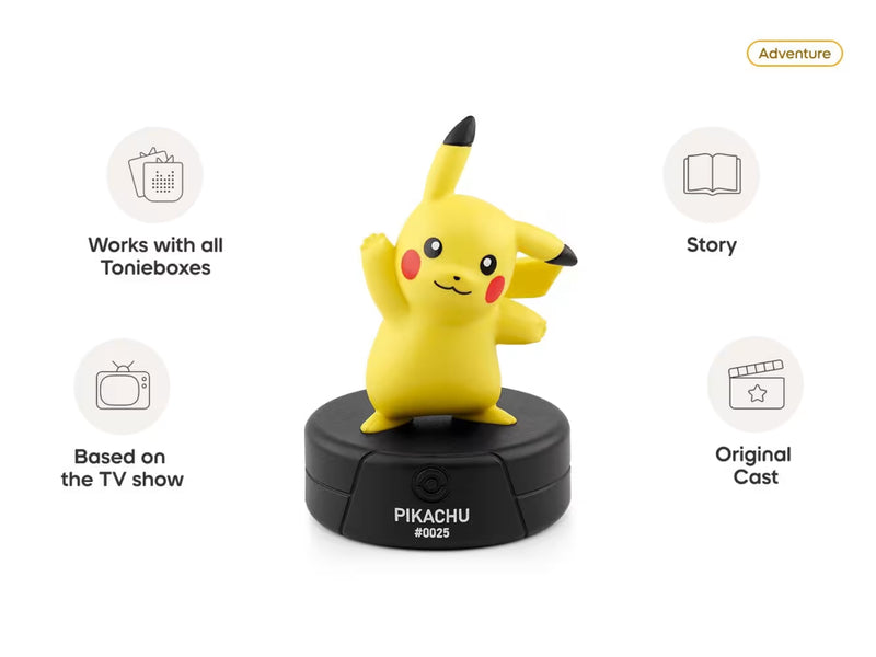 Tonies - Pikachu Pokémon Audio Character for Toniebox, audiobook Learning SPACE