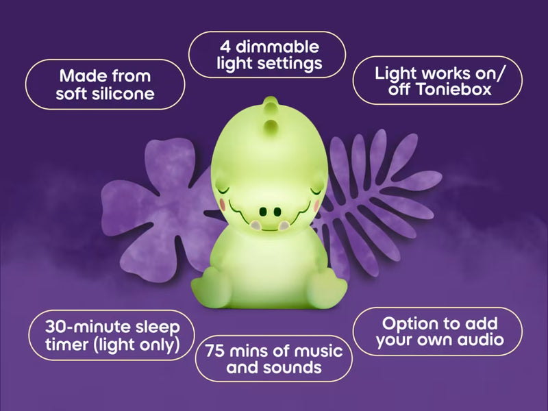 Tonies - Sleepy Crocodile Night Light, Musical Toys Learning SPACE