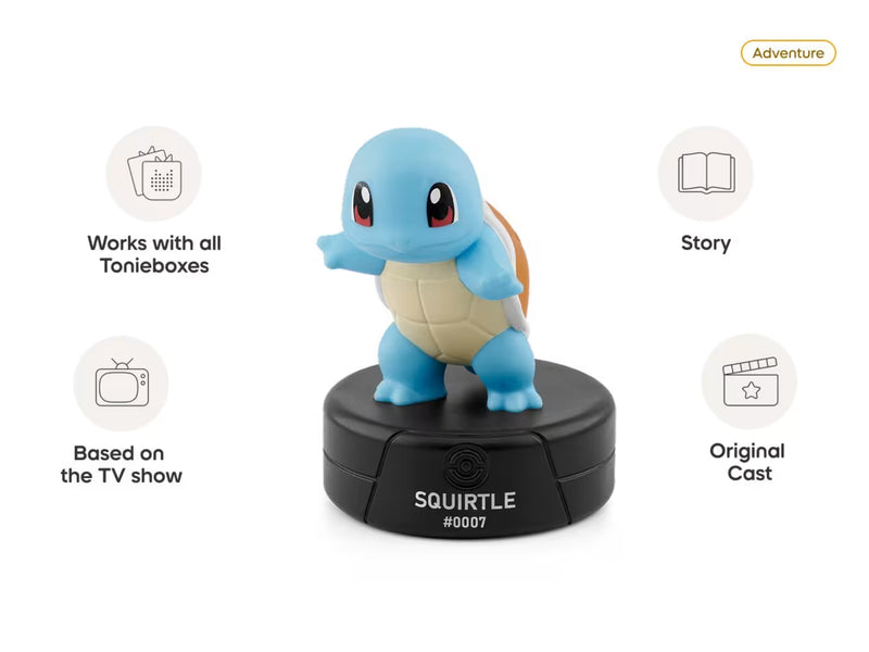 Tonies - Squirtle Pokémon Audio Character for Toniebox, audiobook Learning SPACE
