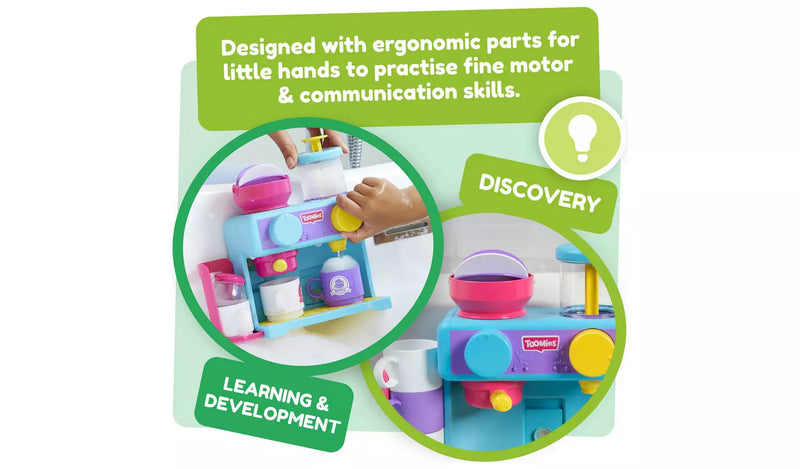 Toomies Role Play Barista Bath Toy, Learning SPACE