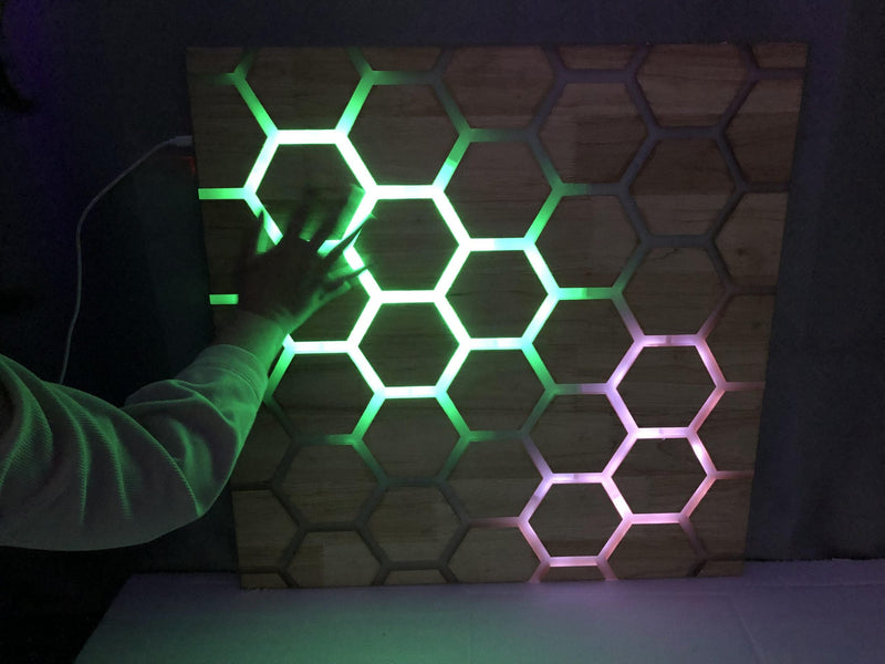 Touch Interactive Honeycomb Panel - Wall Mounted, Learning SPACE