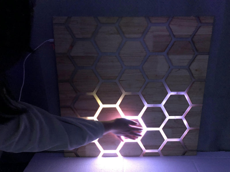 Touch Interactive Honeycomb Panel - Wall Mounted, Learning SPACE