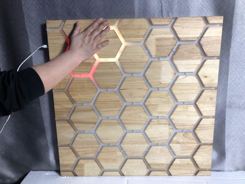 Touch Interactive Honeycomb Panel – Wall Mounted-Nursery,Sensory Room Furniture,Sensory Room Lighting,Sensory Wall Panels & Accessories,Wall Decor-Learning SPACE