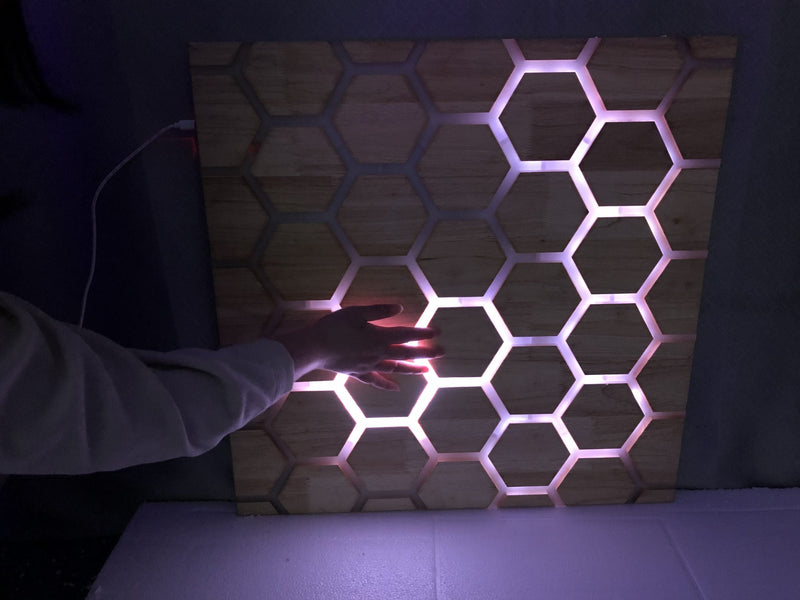 Touch Interactive Honeycomb Panel - Wall Mounted, Learning SPACE