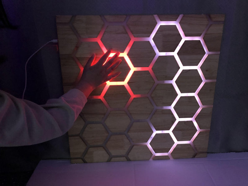 Touch Interactive Honeycomb Panel - Wall Mounted, Learning SPACE