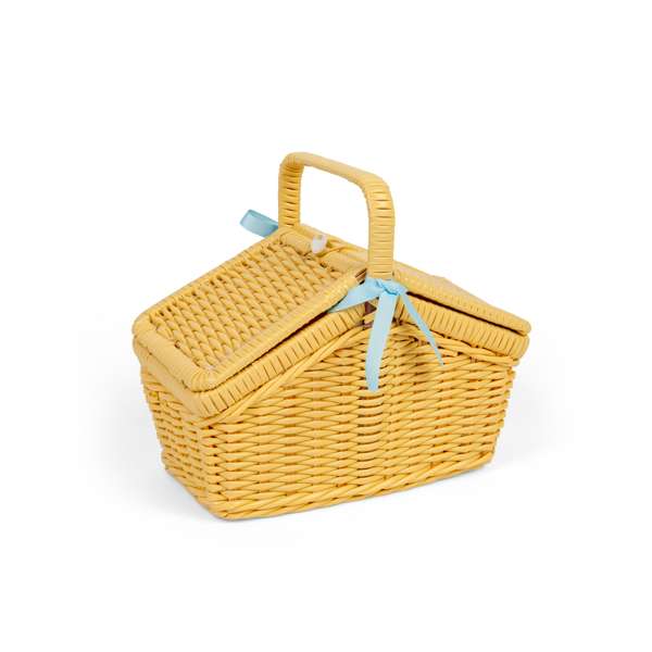 Toy Picnic Set in Yellow Basket, Learning SPACE