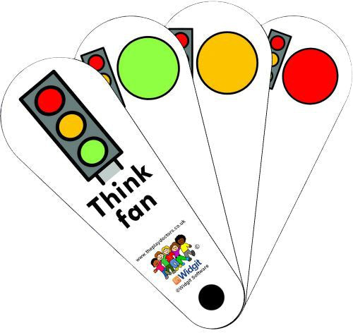 Traffic Light Think Fan-Additional Need,Calmer Classrooms,Calming & Anxiety,communication,Fans & Visual Prompts,Helps With,Neuro Diversity,Play Doctors,Primary Literacy,PSHE,Social Emotional Learning,Social Stories & Games & Social Skills,Stock-Learning SPACE