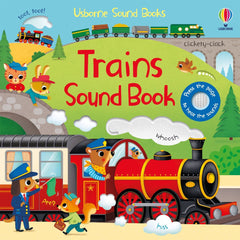 Trains Sound Book-Baby Books & Posters,Cars & Transport,Early Years Books & Posters,Imaginative Play,Sound Books,Train,Usborne Books-Learning SPACE