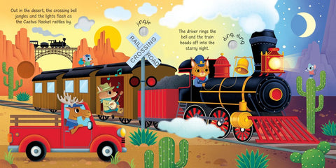 Trains Sound Book-Baby Books & Posters,Cars & Transport,Early Years Books & Posters,Imaginative Play,Sound Books,Train,Usborne Books-Learning SPACE