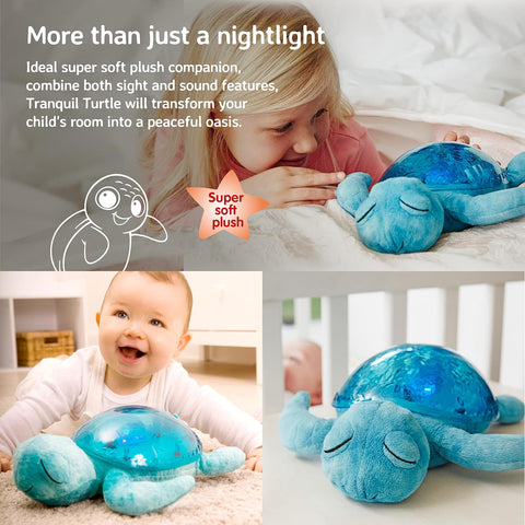 Tranquil Turtle® - Aqua Battery Operated-Night Light, Projector, Sensory Light Up Toys, Sensory Projectors, Sleep Issues-7423-AQ-Learning SPACE