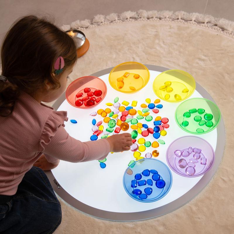 Translucent Colour Jewels - Pk144, Learning SPACE