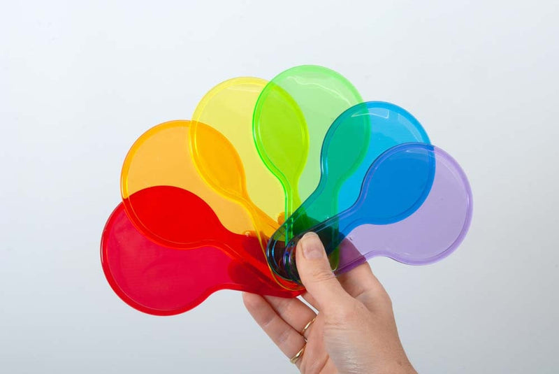 Translucent Colour Paddle Set - Pk6, Learning SPACE