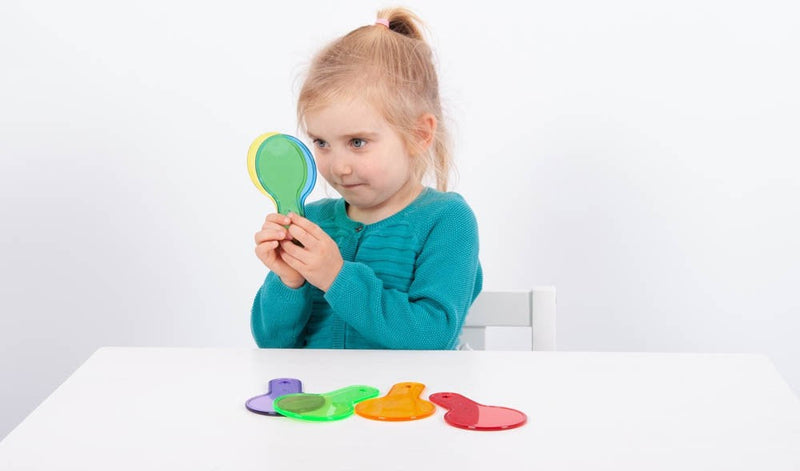 Translucent Colour Paddle Set - Pk6, Learning SPACE