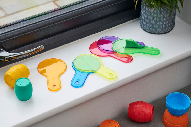 Translucent Colour Paddle Set - Pk6, Learning SPACE