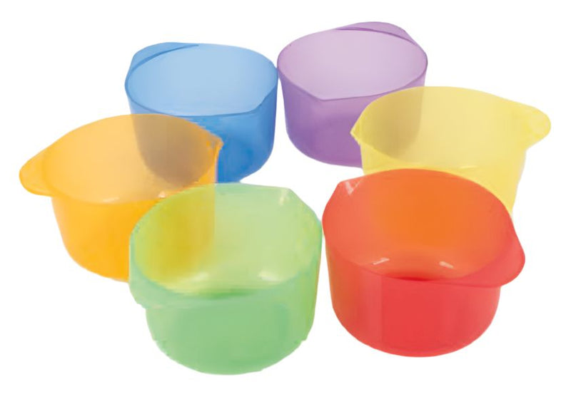 Translucent Colour Pouring Bowls - Pack Of 6, Learning SPACE