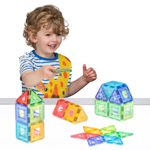 Translucent KinderMag Starter Set-Engineering & Construction,Gifts For 1 Year Olds,Light Box Accessories,Polydron,S.T.E.M-Learning SPACE