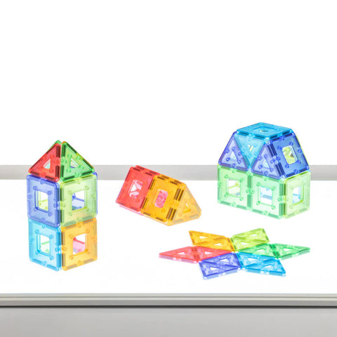 Translucent KinderMag Starter Set-Dropship,Engineering & Construction,Gifts For 1 Year Olds,Light Box Accessories,Polydron,S.T.E.M,Visual Sensory Toys-Learning SPACE