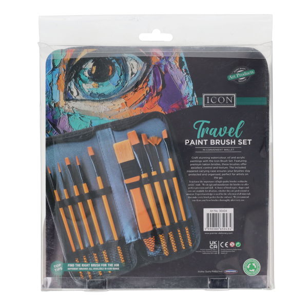 Travel Paint Brush Set (Pack of 11), Learning SPACE