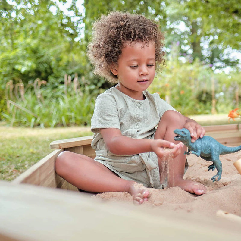 Treasure Beach Wooden Sandpit & Cover, Learning SPACE
