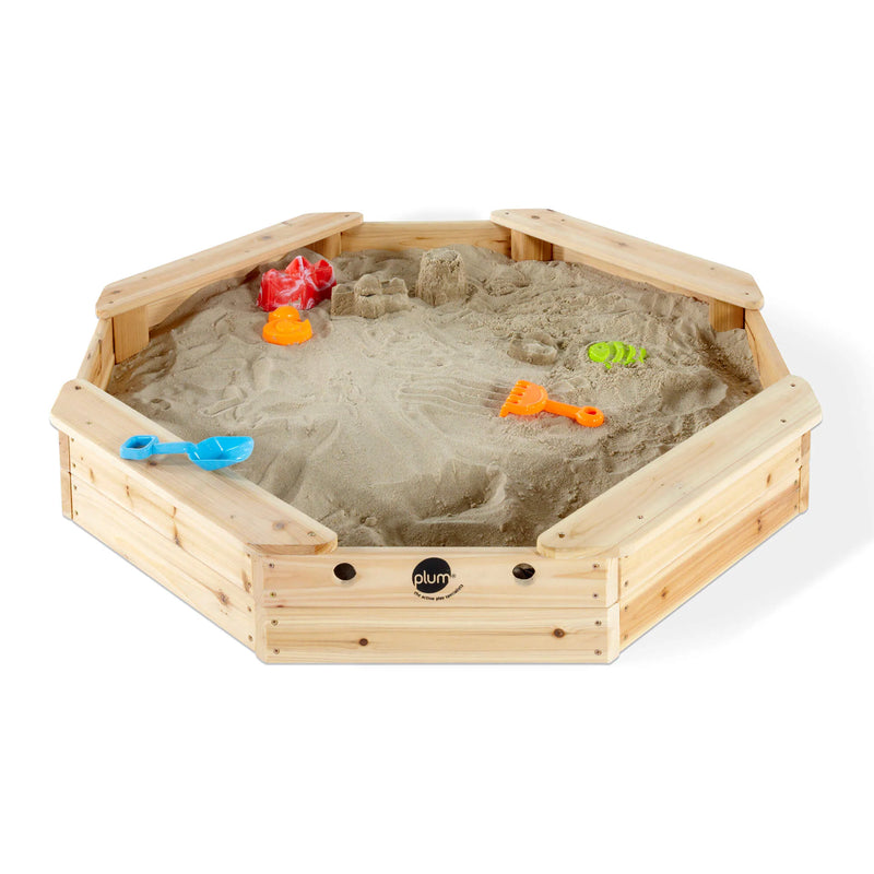 Treasure Beach Wooden Sandpit & Cover, Learning SPACE