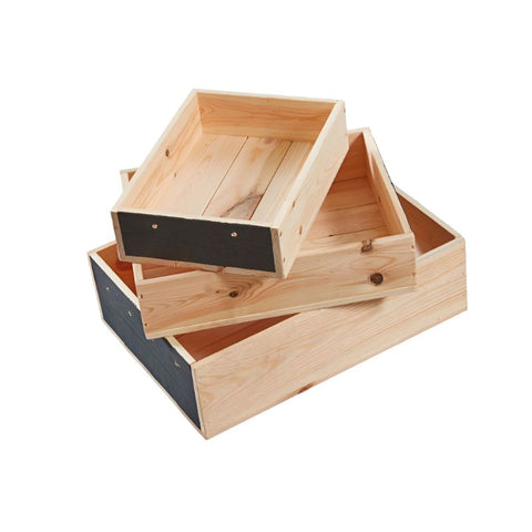 Tregony Wooden Trays Small-Cosy Direct, Storage, Storage Bins & Baskets, Tuff Tray, Wellbeing Furniture-Learning SPACE