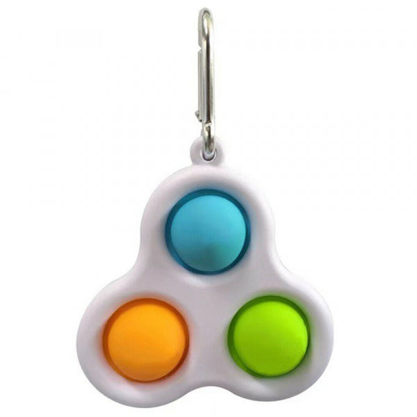 Tri Bubble Push Popping Keychain, Learning SPACE