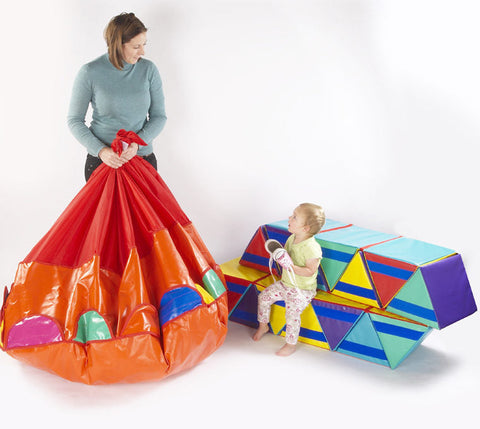 Triangles Portable Ball Pool-AllSensory,Baby Sensory Toys,Ball Pits,Down Syndrome,Dropship,Gifts For 2-3 Years Old,Playmats & Baby Gyms,Soft Play Sets,Stock-Learning SPACE