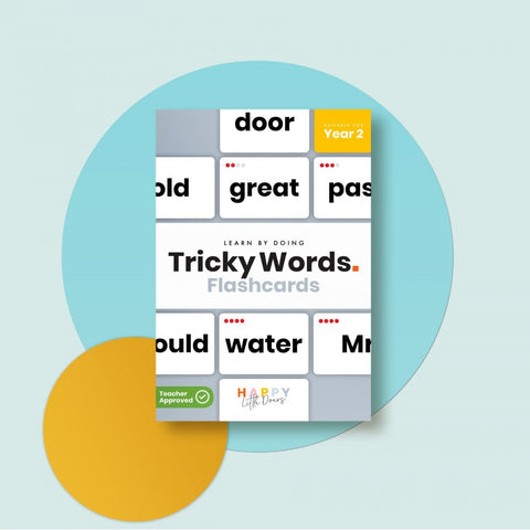 Tricky Words Flashcards - Year 2-Dyslexia,Early Years Books & Posters,Early Years Literacy,Happy Little Doers,Learn Alphabet & Phonics,Primary Literacy-Learning SPACE