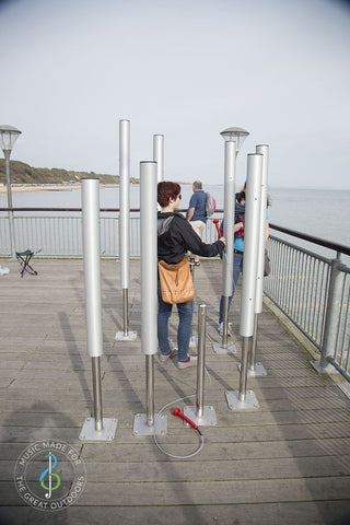 Tubular Bells - Set of 7 - Sensory Garden Musical Instruments-Matrix Group, Music, Outdoor Musical Instruments, Playground Equipment, Sensory Garden-Learning SPACE