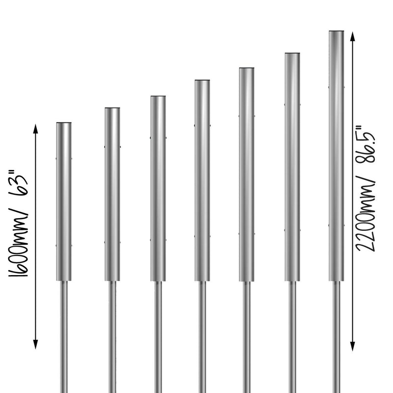 Tubular Bells - Set of 7 - Sensory Garden Musical Instruments, Learning SPACE