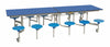 Twelve Seat Rectangular Mobile Folding Table - Suitable for age group 11 years to adult-Dining Furniture,Dining Tables,Folding Table,Furniture,Mobile Tables-Royal-Blue-9SRL101229-R-BL-Learning SPACE