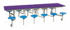 Twelve Seat Rectangular Mobile Folding Table - Suitable for age group 11 years to adult-Dining Furniture,Dining Tables,Folding Table,Furniture,Mobile Tables-Purple-Blue-9SRL101229-PU-BL-Learning SPACE