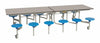 Twelve Seat Rectangular Mobile Folding Table - Suitable for age group 7 – 11 years, Dove Blue Learning SPACE