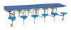 Twelve Seat Rectangular Mobile Folding Table - Suitable for age group 7 – 11 years, Royal Blue Learning SPACE