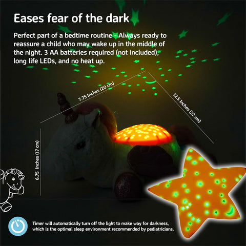 Twilight Buddies® - Unicorn with Wings-Christmas,Christmas 2024,Comfort Toys,Games & Toys,Night Light,Plush,Sensory Light Up Toys,Sensory Projectors,Sleep Issues,Visual Sensory Toys-Learning SPACE