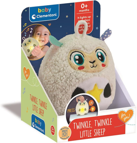 Twinkle Twinkle Little Sheep Cuddly Night Light-Baby & Toddler Gifts,Baby Sensory Toys,Baby Soft Toys,Baby Toys,Clementoni,Comfort Toys,Night Light,Plush-Learning SPACE