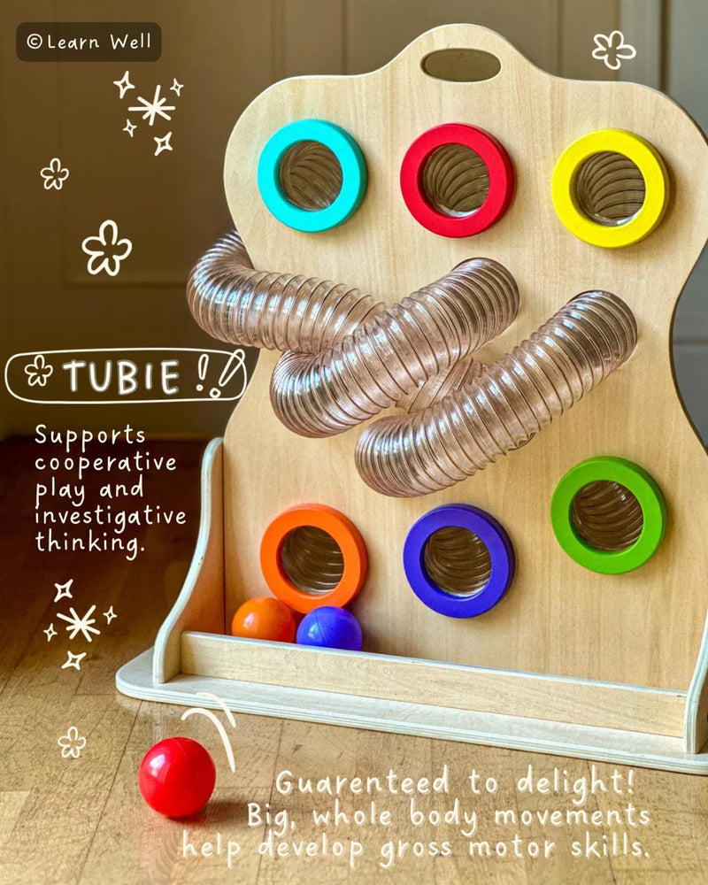 Twist and Turn Tubie - Wooden Sensory Play, Learning SPACE