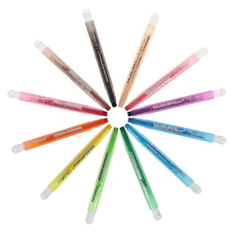 Twisties Crayons Pack of 12, Learning SPACE
