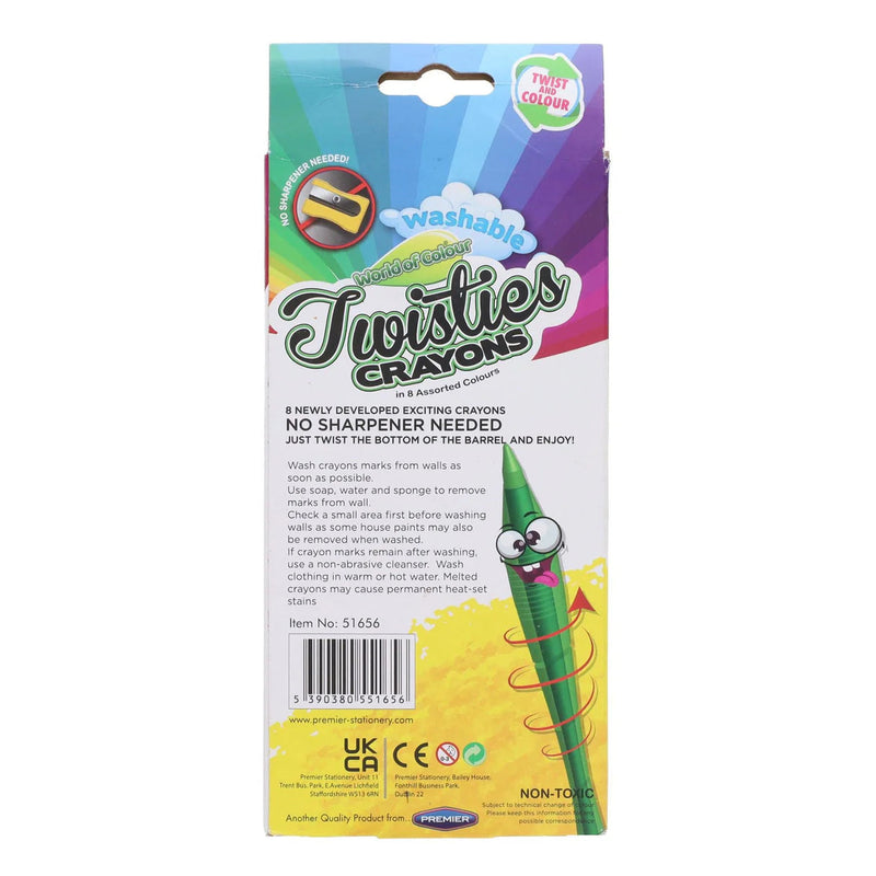 Twisties Crayons Pack of 8, Learning SPACE