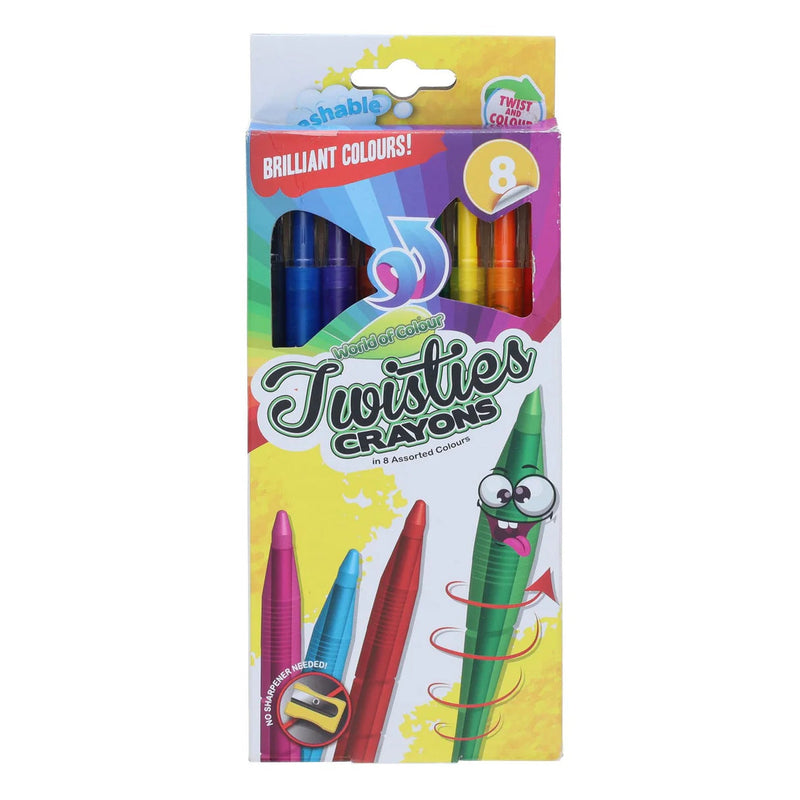 Twisties Crayons Pack of 8, Learning SPACE