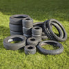 Tyre Tastic 18-piece set of upcycled tyres-Cosy Direct,Discontinued,Eco Friendly,Imaginative Play,Outdoor Play-Learning SPACE
