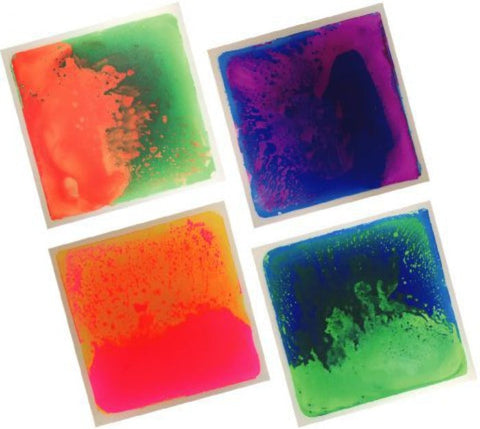 UV Sensory Liquid Floor Tiles (40x40cm) - Set of 4-AllSensory,Calming & Anxiety,Chill Out Area,Helps With,Lumina,Playlearn,Sensory Floor Tiles,Sensory Flooring,Sensory Processing Disorder,Sensory Seeking,Stock,UV Reactive,Visual Sensory Toys-Learning SPACE