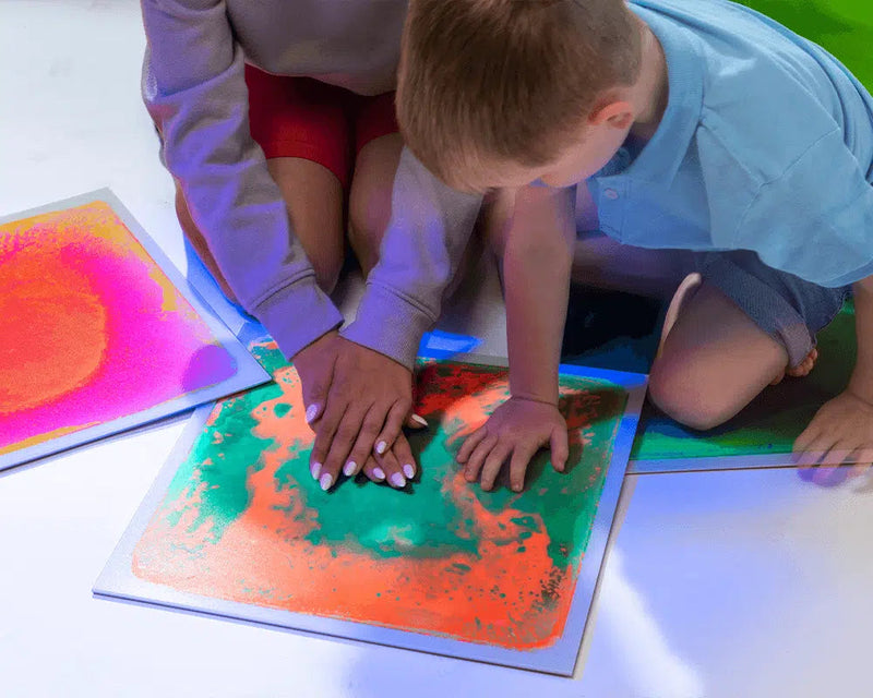 UV Sensory Liquid Floor Tiles (40x40cm) - Set of 4, Learning SPACE