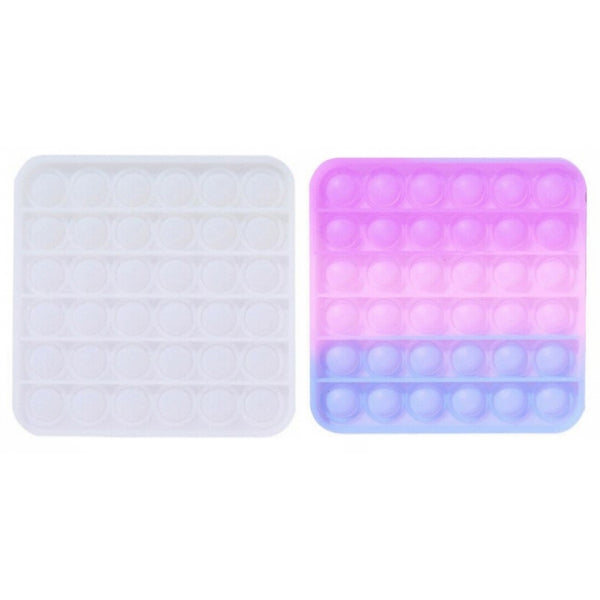UV Square Bubble Popping Fidget Toy, Learning SPACE