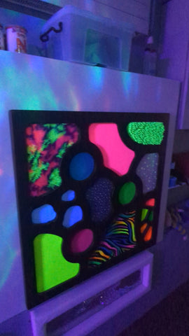 UV Tactile Panel-Sensory Wall Panels & Accessories, UV Reactive-Learning SPACE